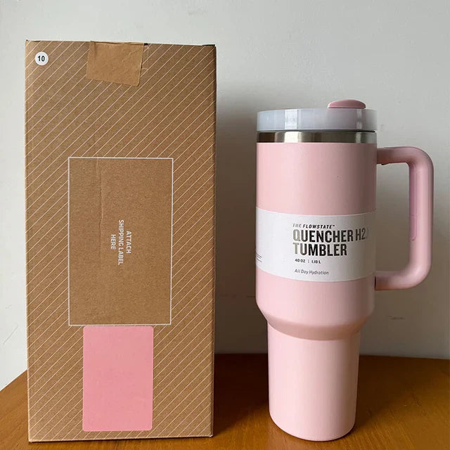 HydratePro - 1180ml Insulated Water Bottle with FlowState Lid
