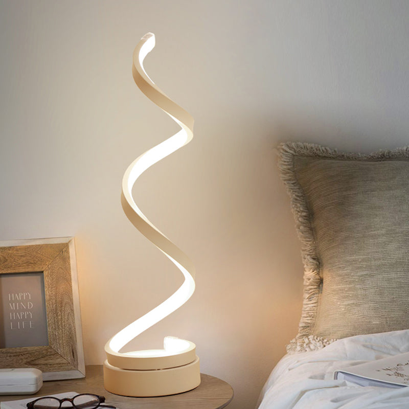 SpiraLuxe - Spiral LED Table Lamp for Modern Interiors