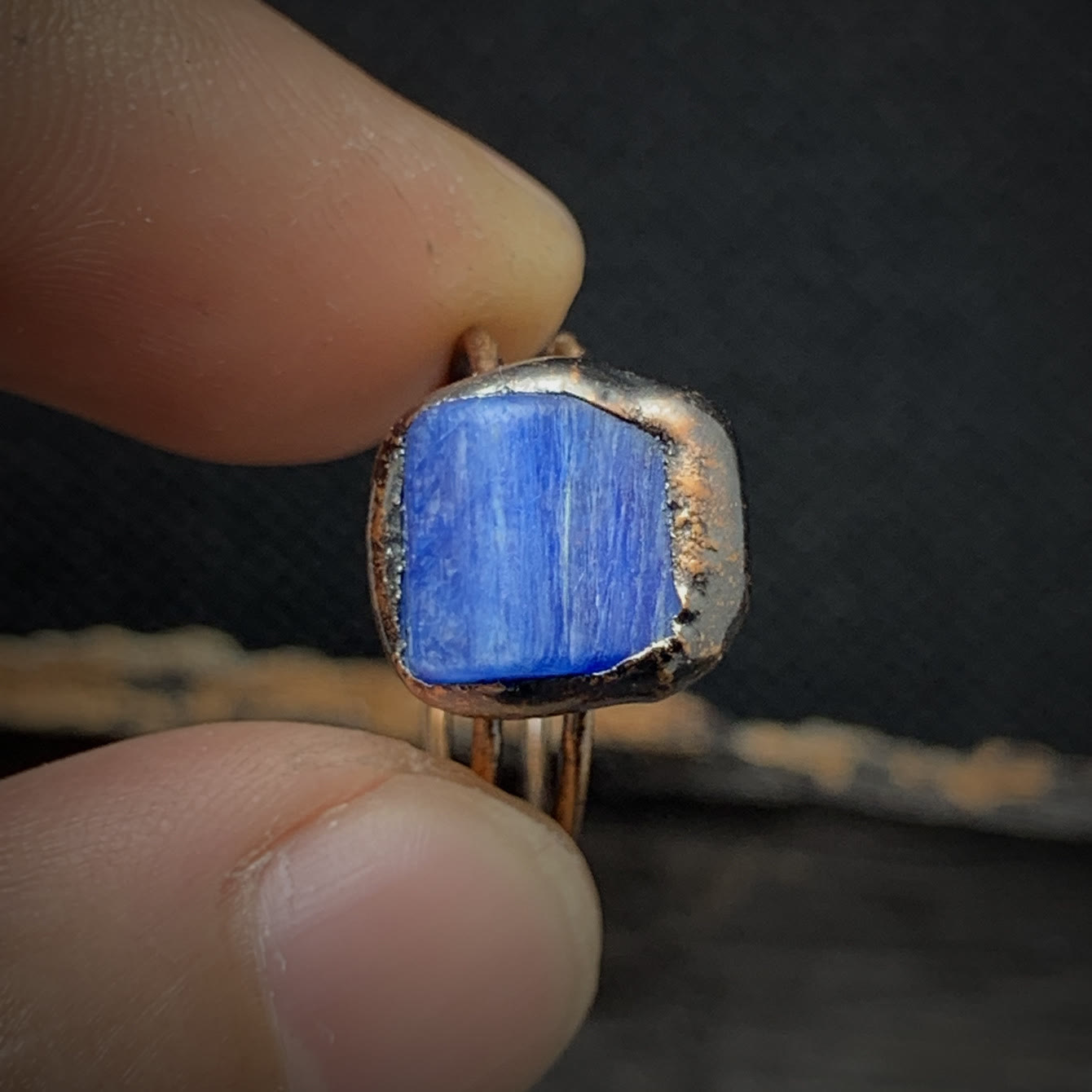 Selina - Bague pierre de naissance naturelle brute réglable