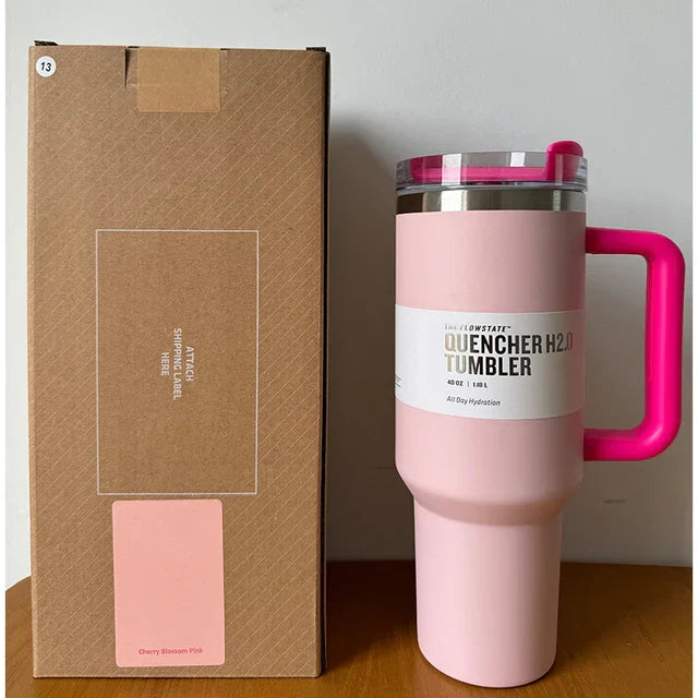 HydratePro - 1180ml Insulated Water Bottle with FlowState Lid