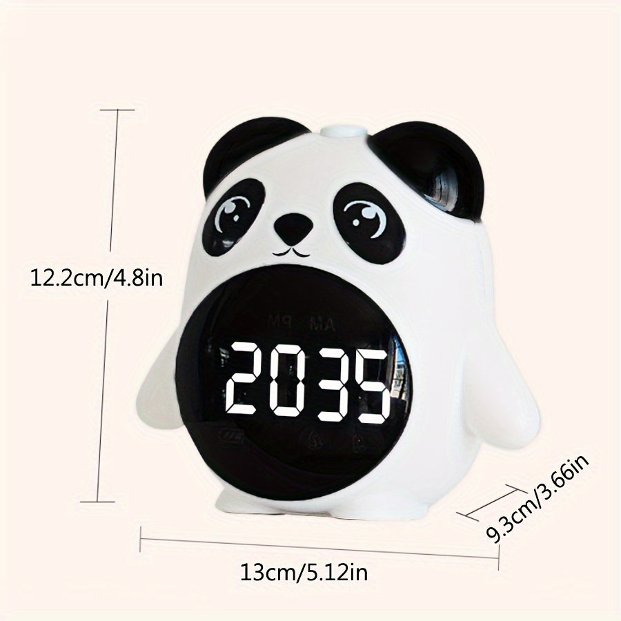 PandaGlow Clock - Rechargeable Panda Alarm Clock with Temperature Display