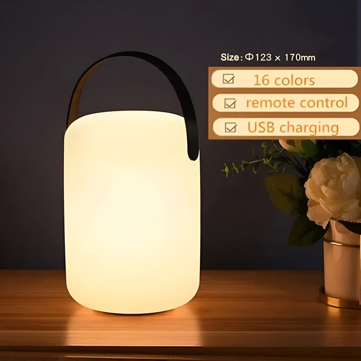 Waverlite - Portable Waterproof LED Lamp with 16 Colors