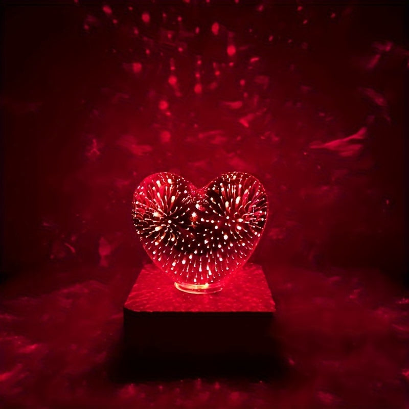 FireworkLight - 3D Heart LED Lamp for a Romantic Ambiance