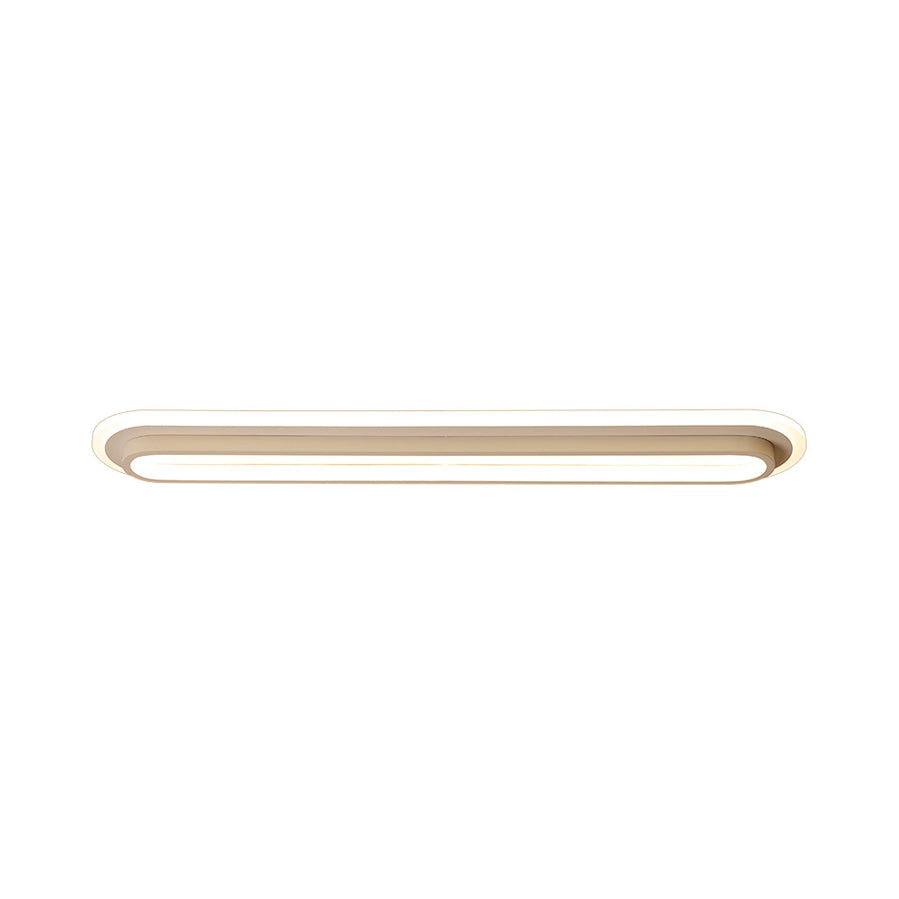 Ovaluxe Glow - Elegant Oval LED Ceiling Light in Black or White
