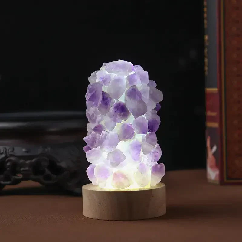 Amethyst - Natural Crystal Lamp with Soothing Light