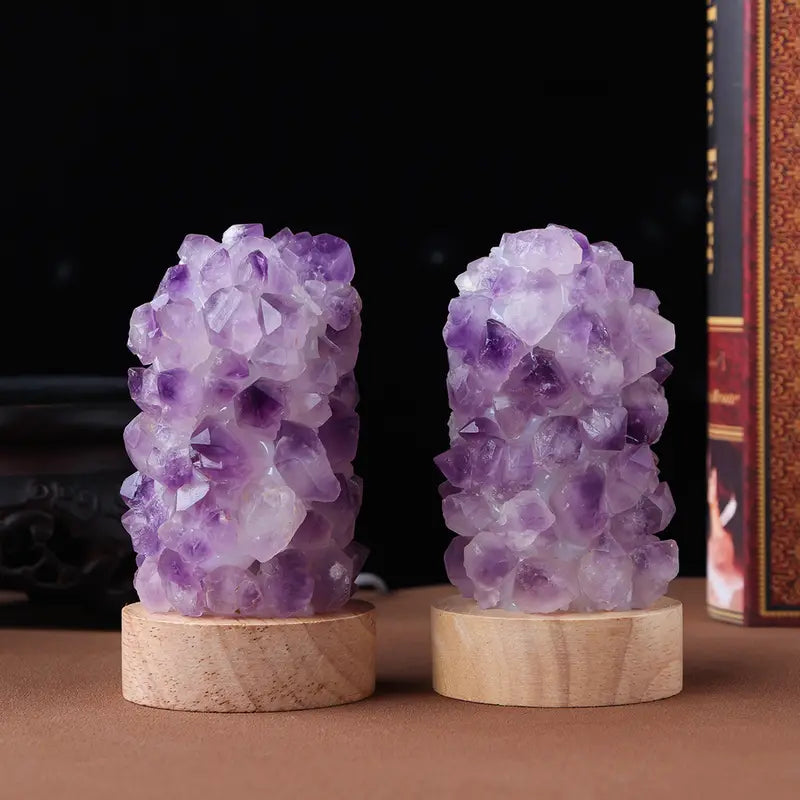 Amethyst - Natural Crystal Lamp with Soothing Light
