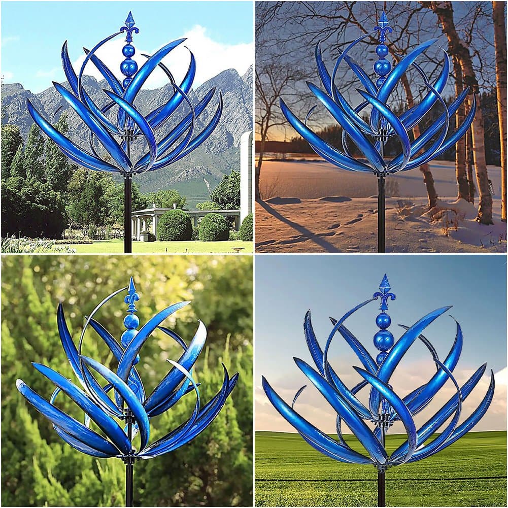 WindTwirl - Moulin à Vent Décoratif en Métal pour Jardin