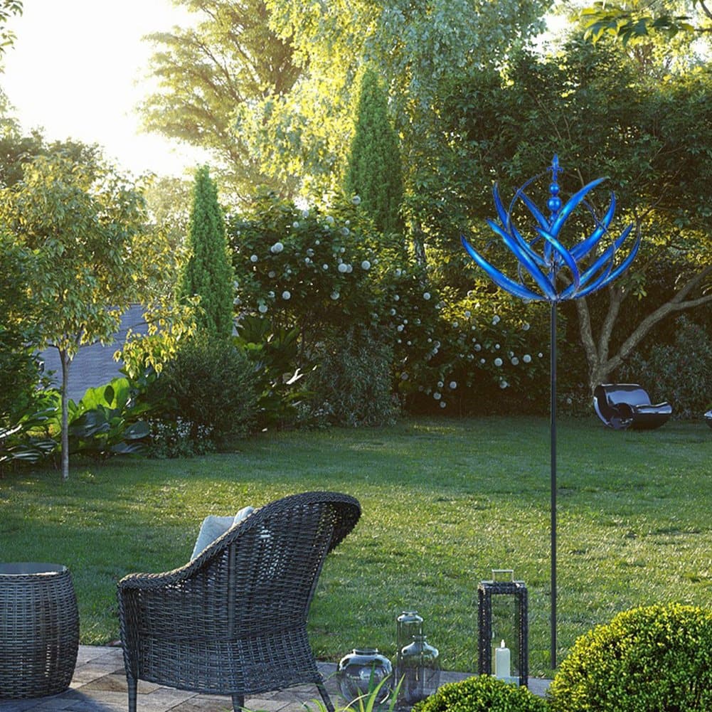 WindTwirl - Moulin à Vent Décoratif en Métal pour Jardin