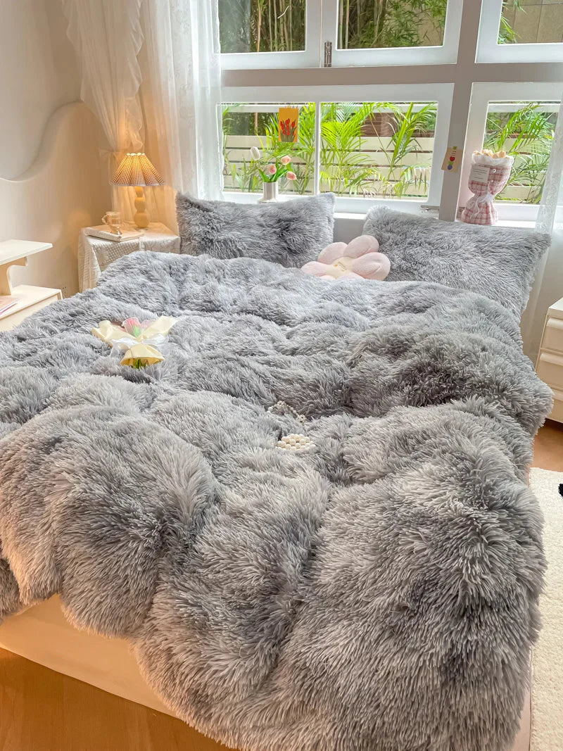 FluffCandy - Long-Pile Duvet Cover Set for a Cozy Winter