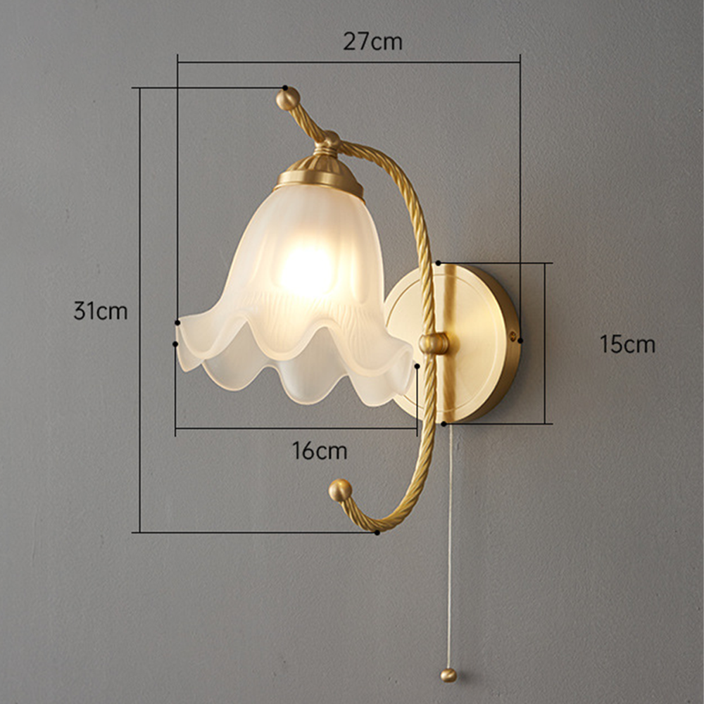 Kalvane - Retro Glass Wall Sconce for a Warm Ambiance