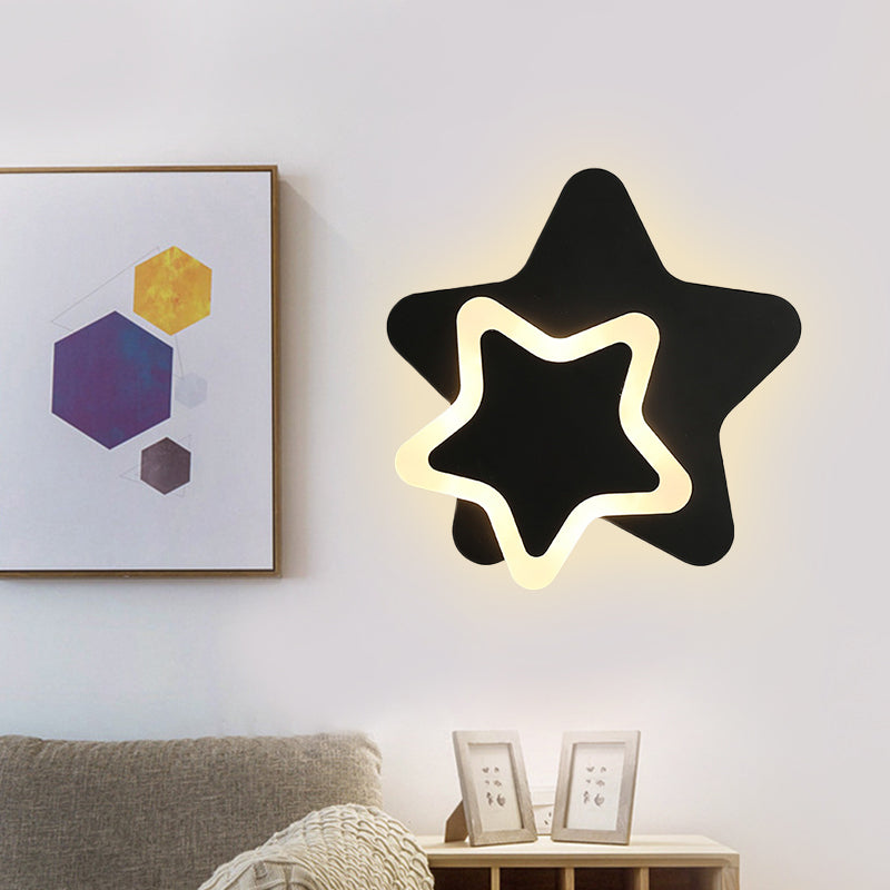 Curonova - Star-Shaped LED Wall Lamp for Kids' Bedroom