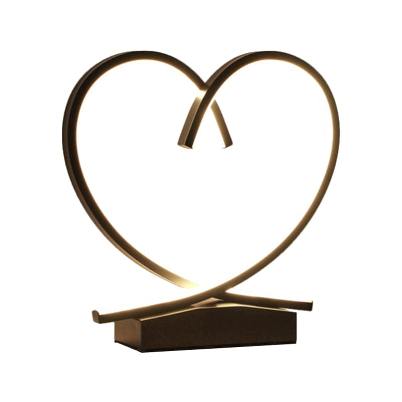 HeartWood - Romantic Wooden Bedside Table with Drawer