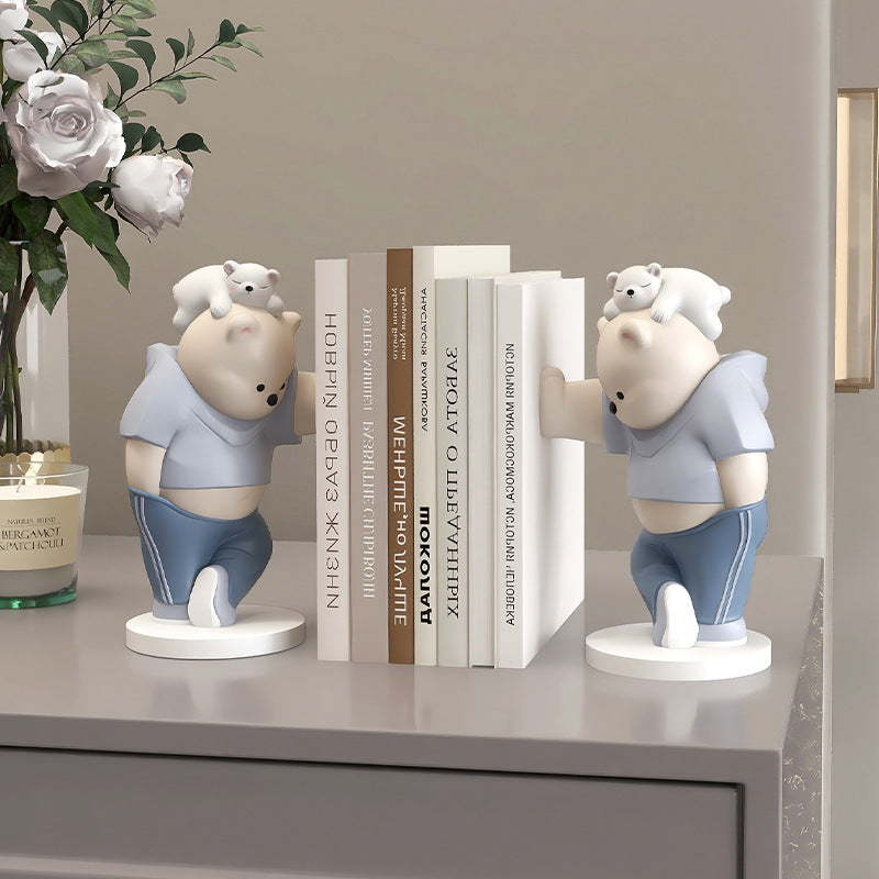 CharmingBear - Playful Resin Bookends for Decoration