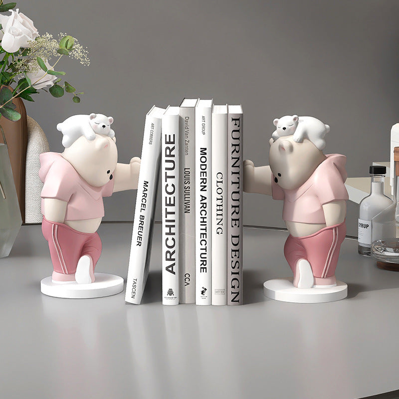 CharmingBear - Playful Resin Bookends for Decoration