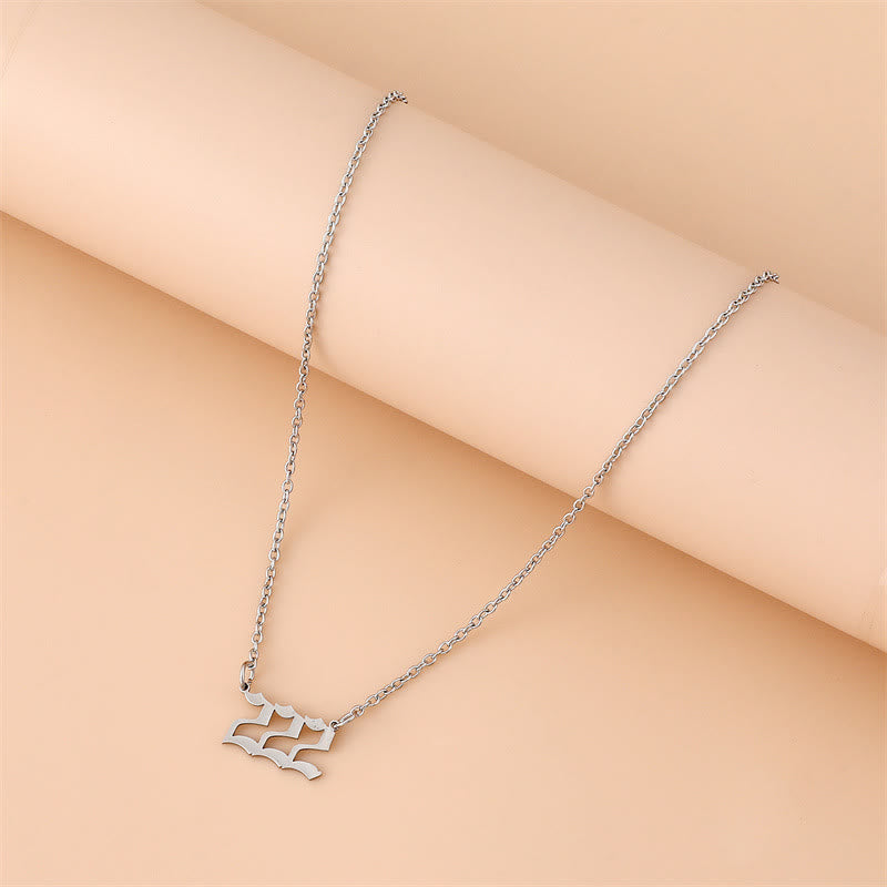 Celestia - Collier nombres angéliques en acier inoxydable