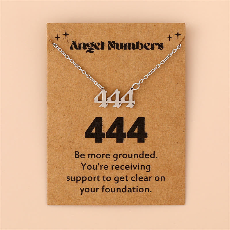 Celestia - Collier nombres angéliques en acier inoxydable