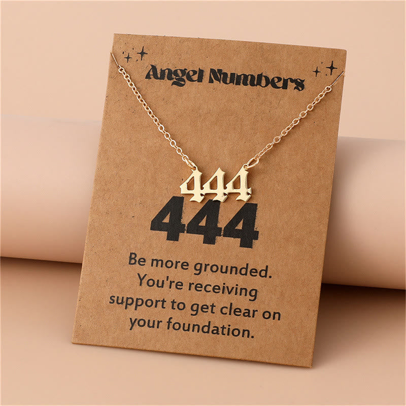 Celestia - Collier nombres angéliques en acier inoxydable