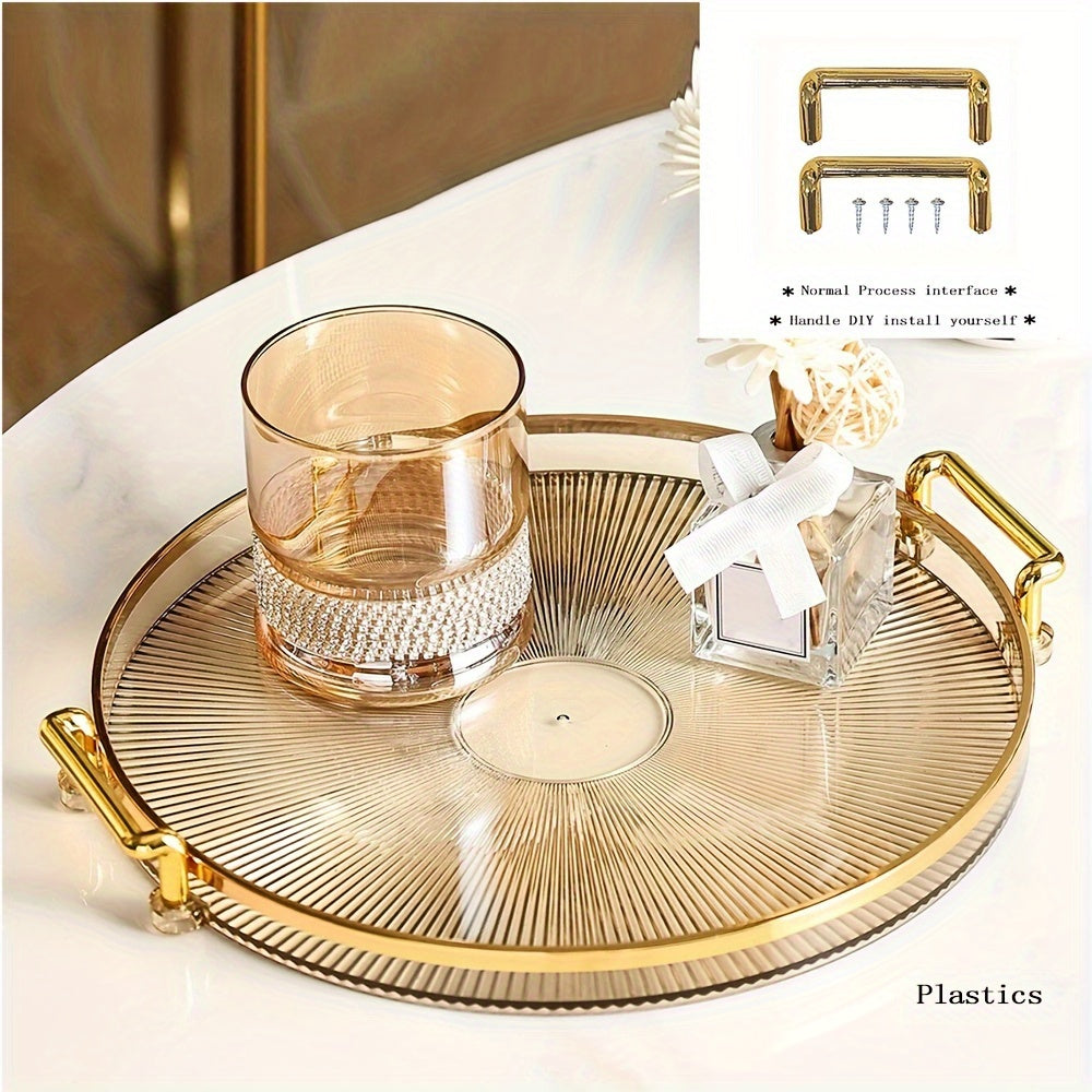 Gilded Elegance - Luxury Serving Bowl with Gold Handles
