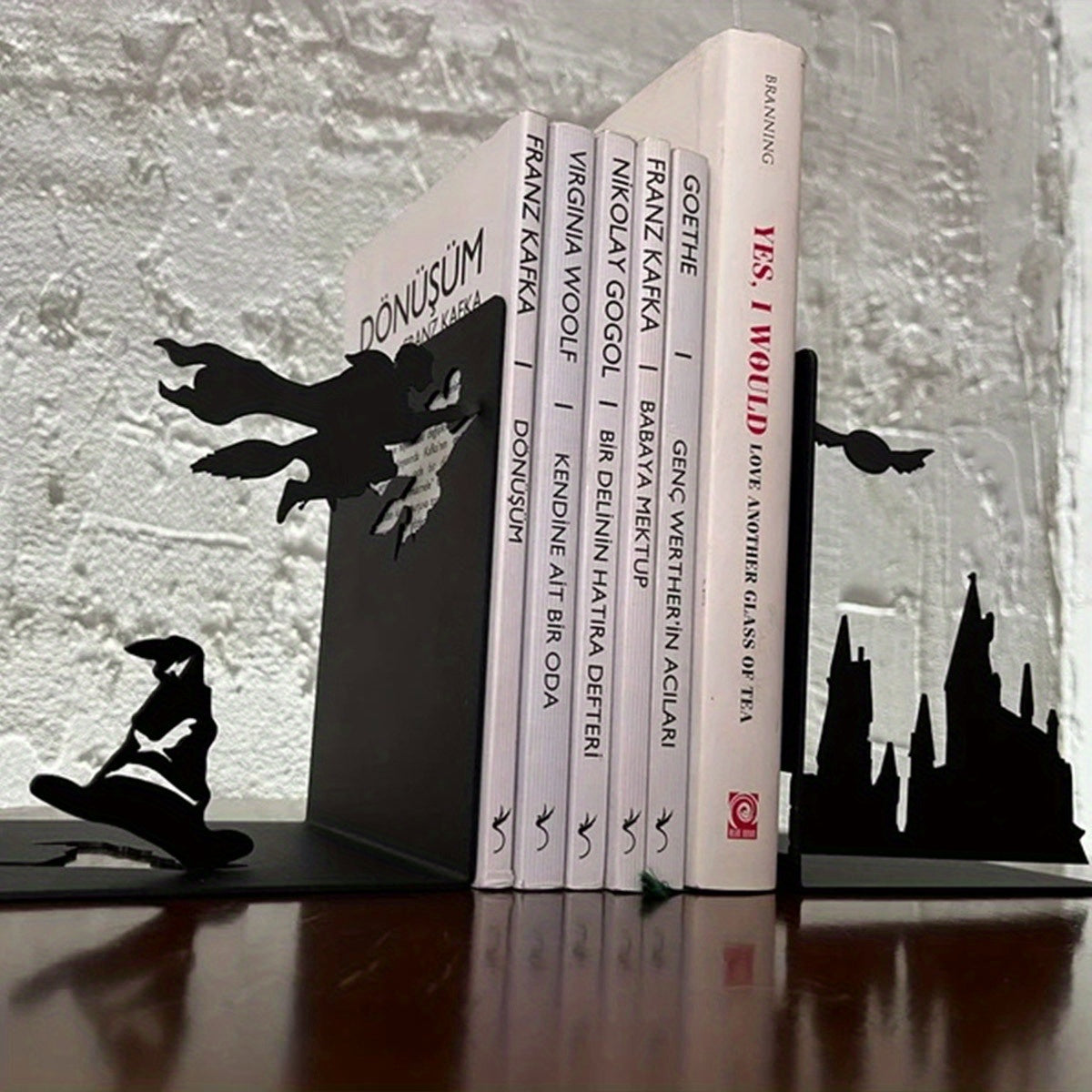 ElegantMetal - Modern Metal Bookends for Any Room