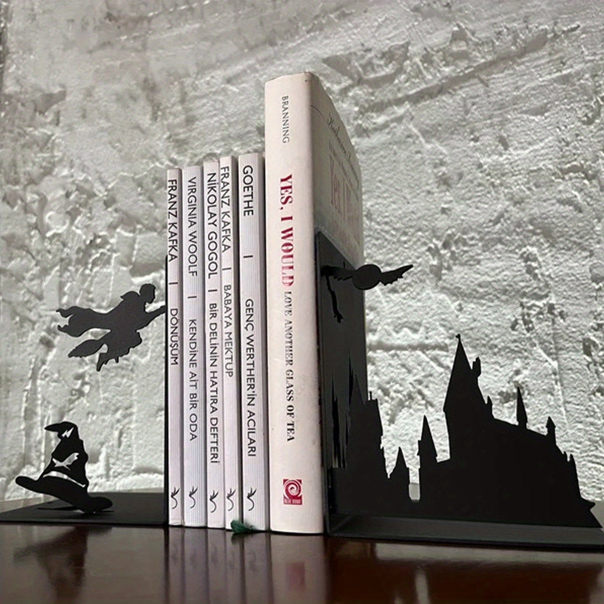 ElegantMetal - Modern Metal Bookends for Any Room