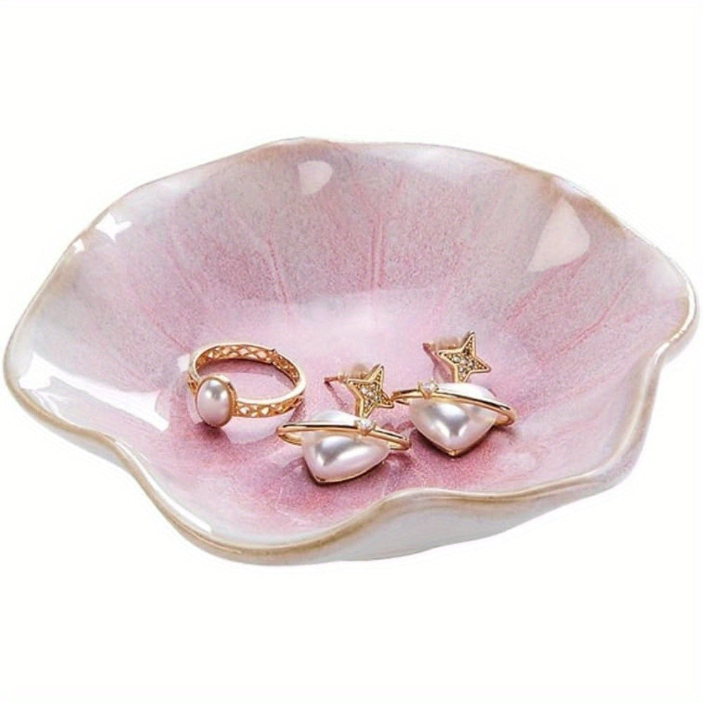 LotusTray - Flower-Shaped Ceramic Trinket Dish
