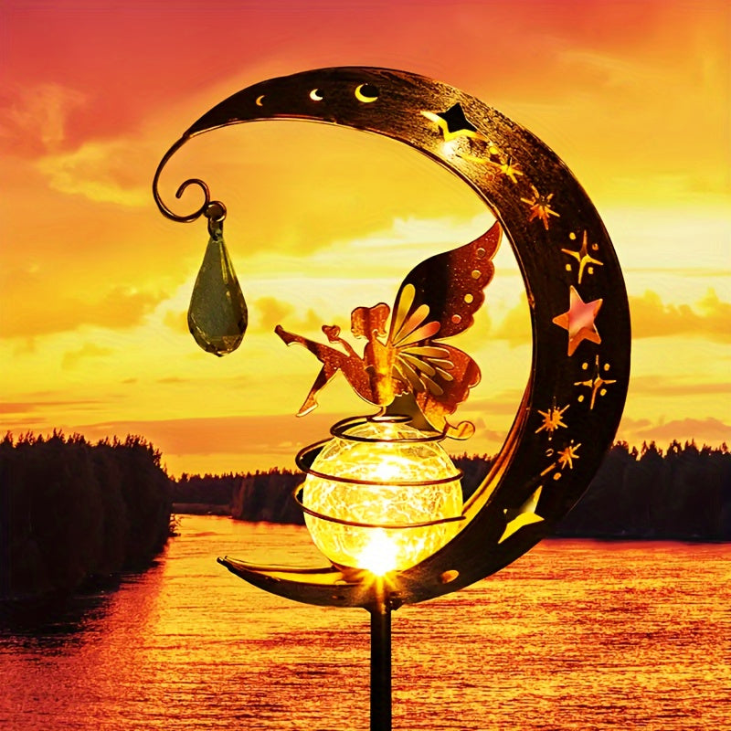 Posolune - Solar Garden Lamp with Moon and Sun Design