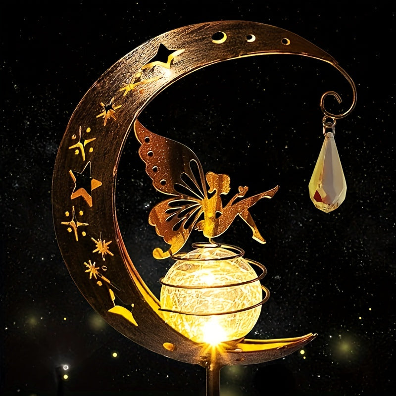 Posolune - Solar Garden Lamp with Moon and Sun Design