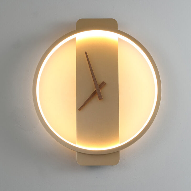 FableGlow - Modern LED Clock-Style Wall Sconce