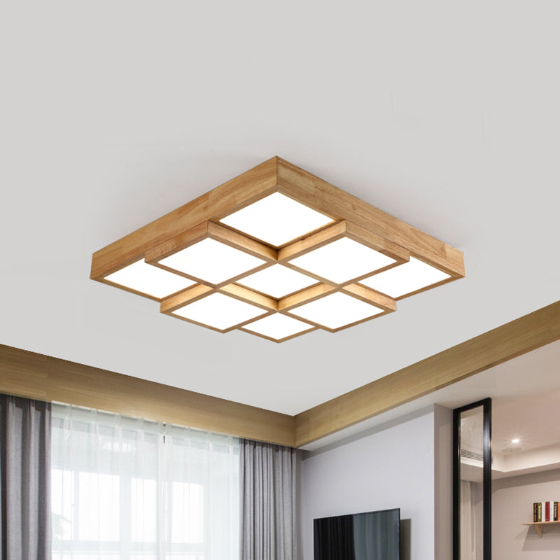 RusticGlow Pendant - Multi-Light Natural Wood Ceiling Fixture