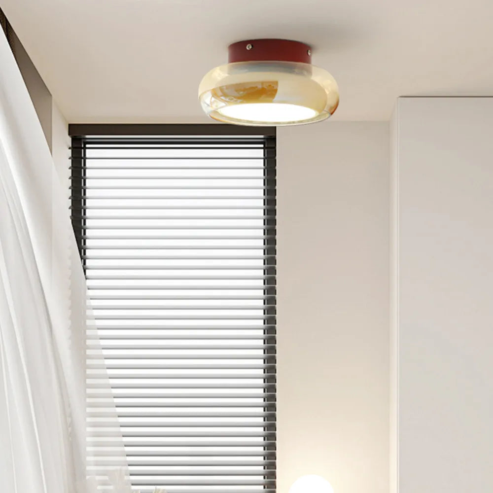 Pellora - Compact Retro LED Ceiling Light for Hallway and Entryway