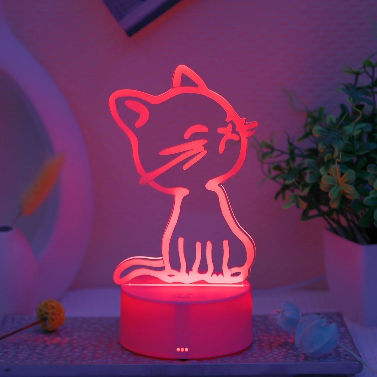 GlowPaw - 3D Touch LED Cat Night Light