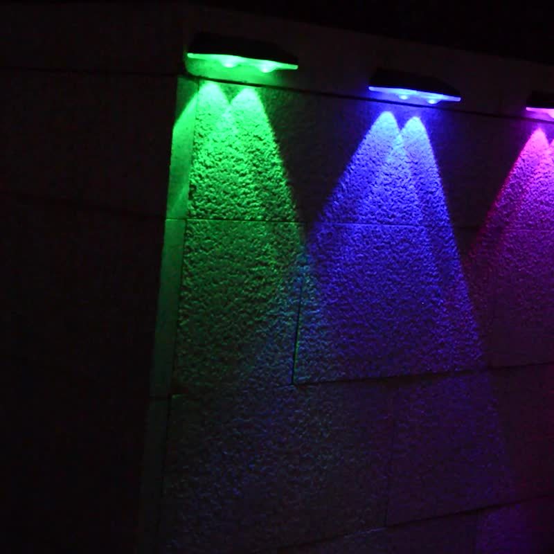 SolarShine - Multicolor Solar LED Outdoor Wall Light