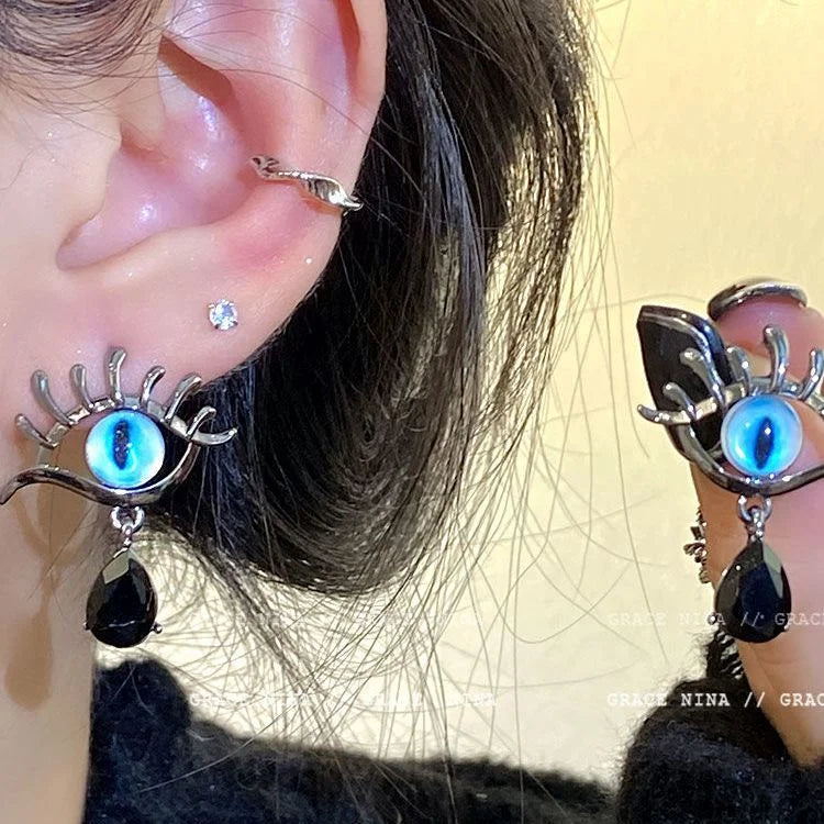 Yara - Boucles d'oreilles mauvais œil élégance