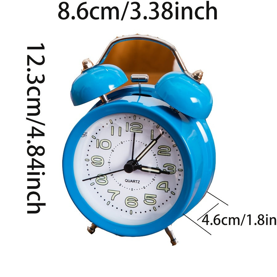 ChimeVintage Alarm - Retro Bell Alarm Clock with LED Night Light