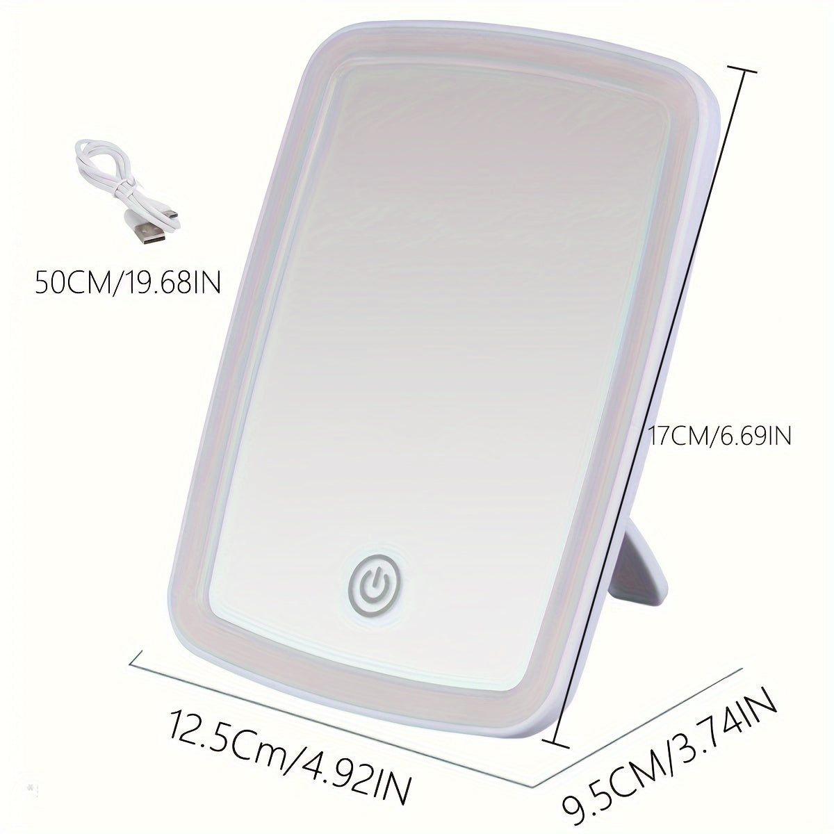 BloomMirror - Foldable Rechargeable LED Makeup Mirror