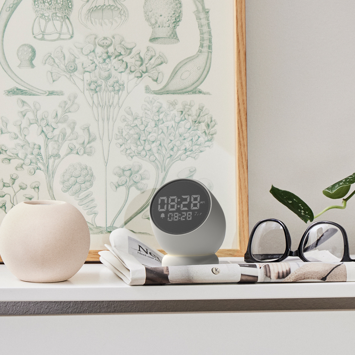 SmartWake - Réveil Sans Fil avec Écran Tactile et Gyroscope