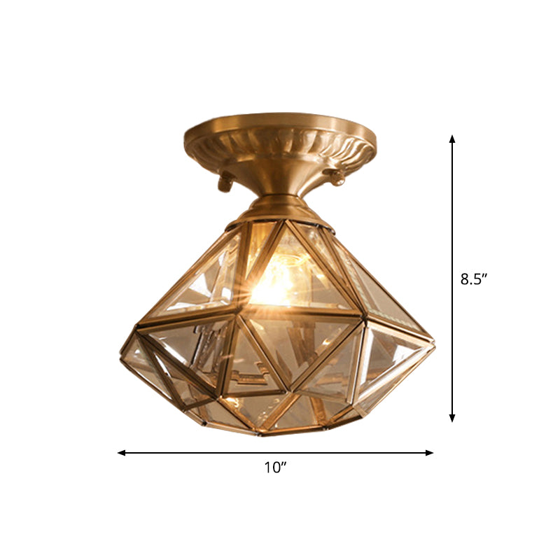 Ustella - Elegant Star-Shaped Brass Ceiling Light