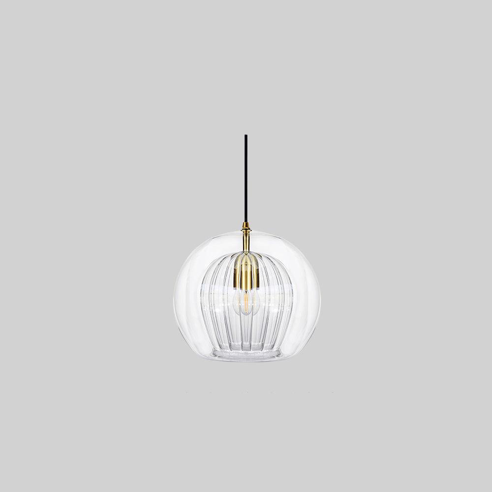 AmberGlow Pendant - Warm Amber Glass Pendant Light