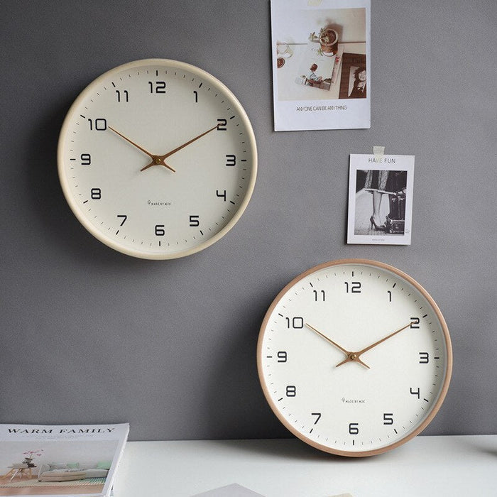 NordicTimber - Horloge Murale Bois Robuste Intérieur