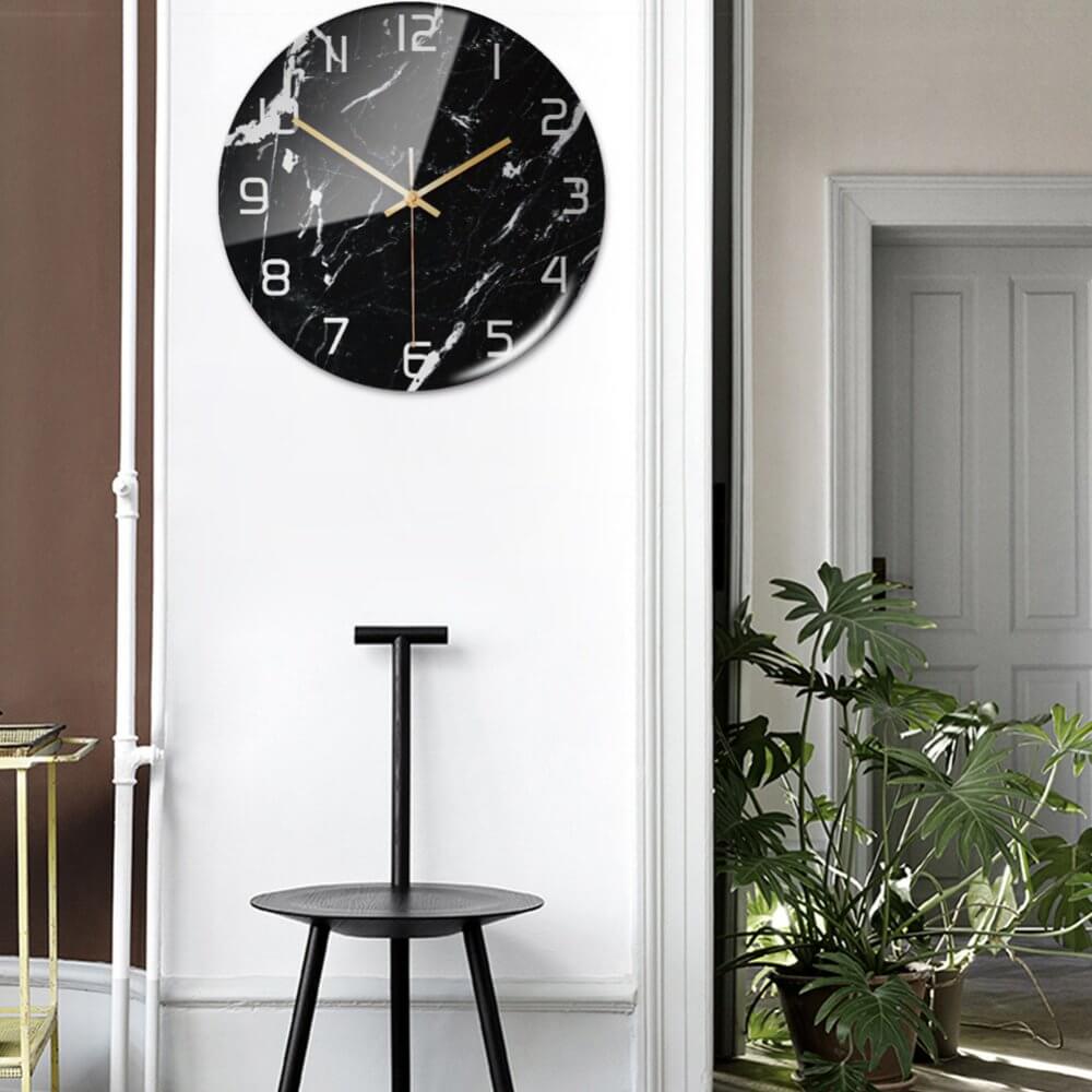 Timeless Marble - Silent Mechanism Marble Wall Clock