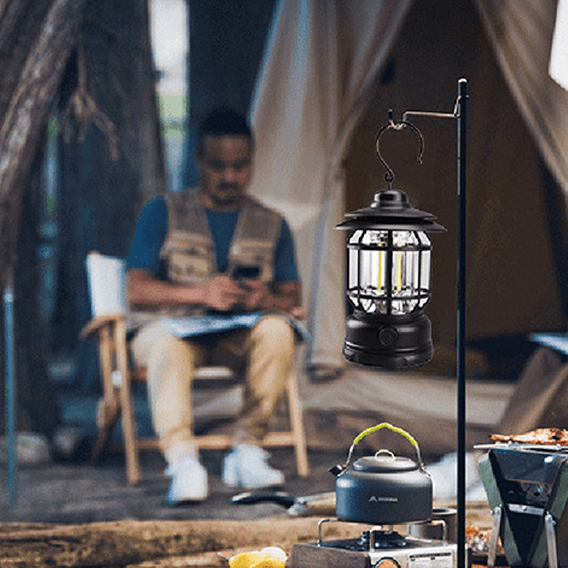 ÉclaireurVintage - Lanterne Rétro Portable pour Extérieur