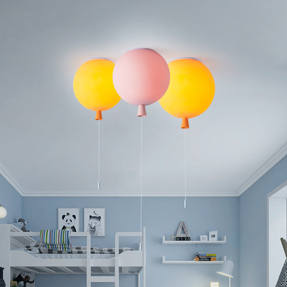 BalloonGlow Pendant - Colorful LED Balloon Light for Bedrooms