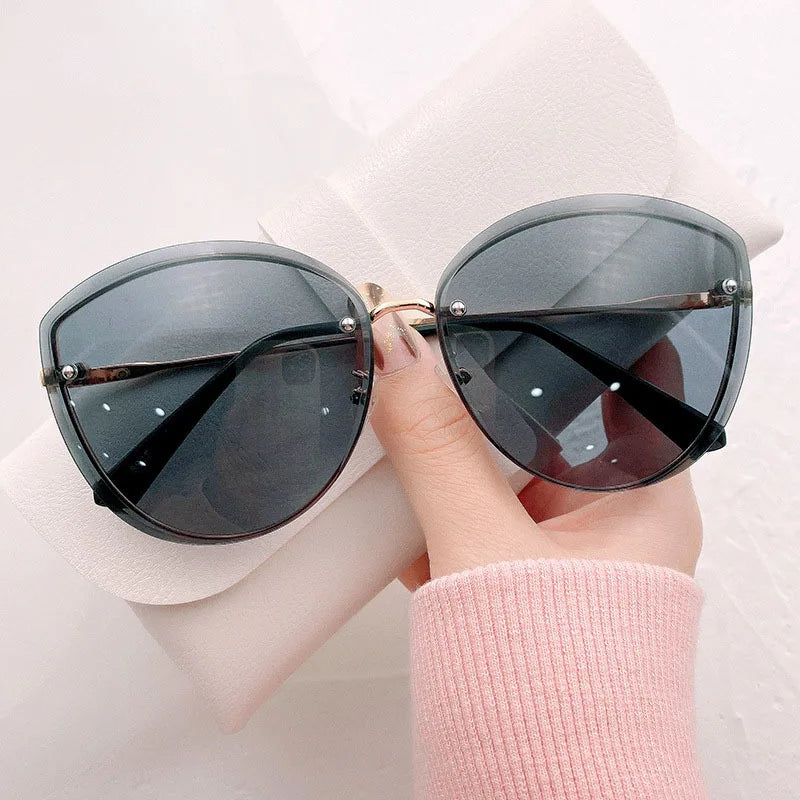 AnnaShade - Lunettes de Soleil Ovales Sans Monture