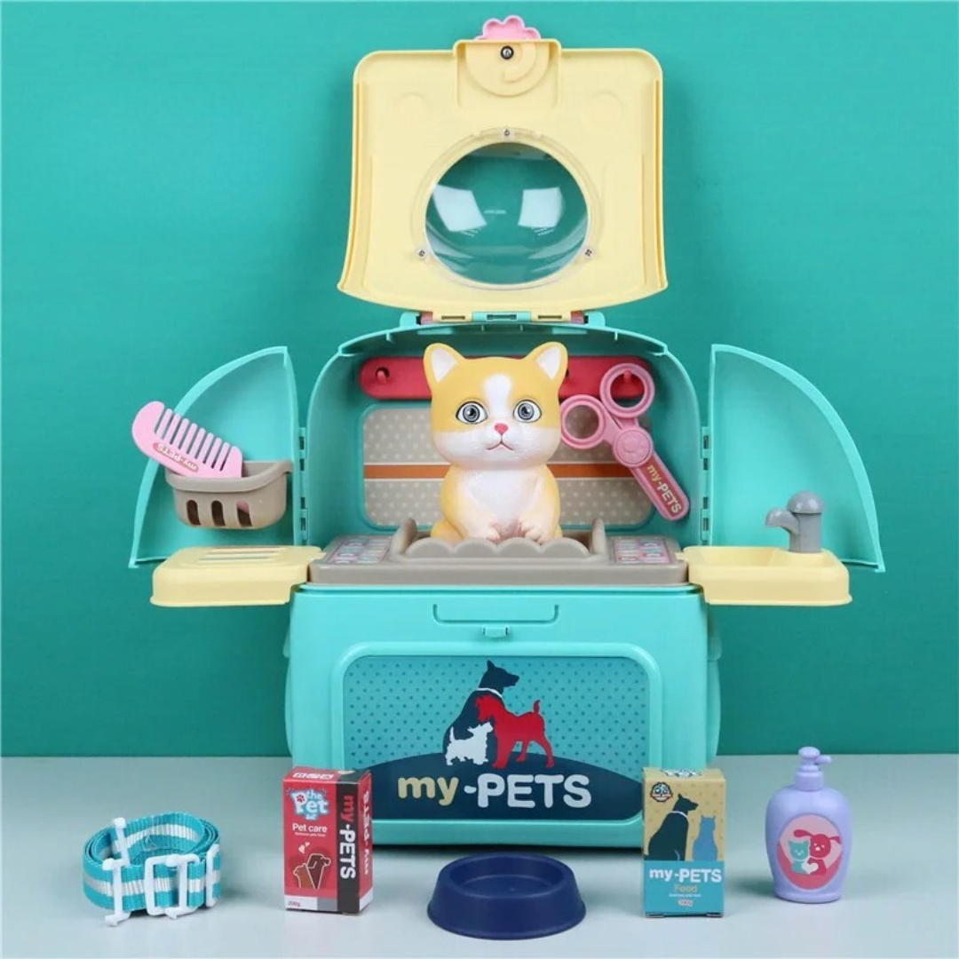 Pet Paradise - Coffret de Toilettage Portable pour Enfants