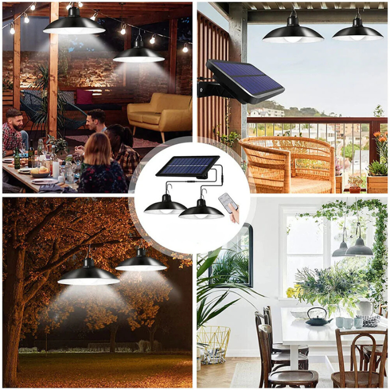 Rozanda - Elegant Solar Pendant Light for Garden and Indoors
