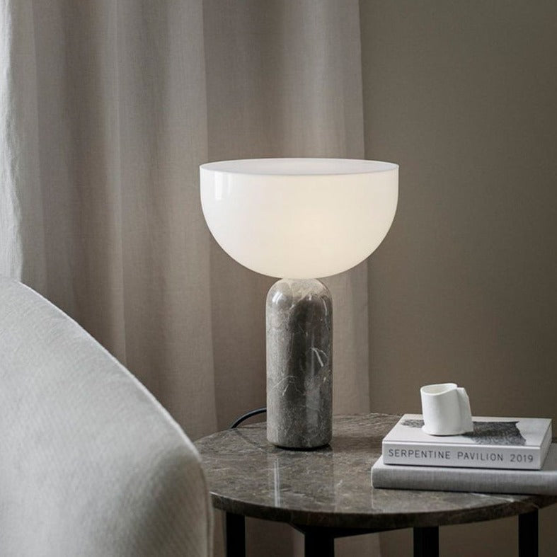 MarbleLuxe Lamp - Marble Table Lamp with Gold Accents