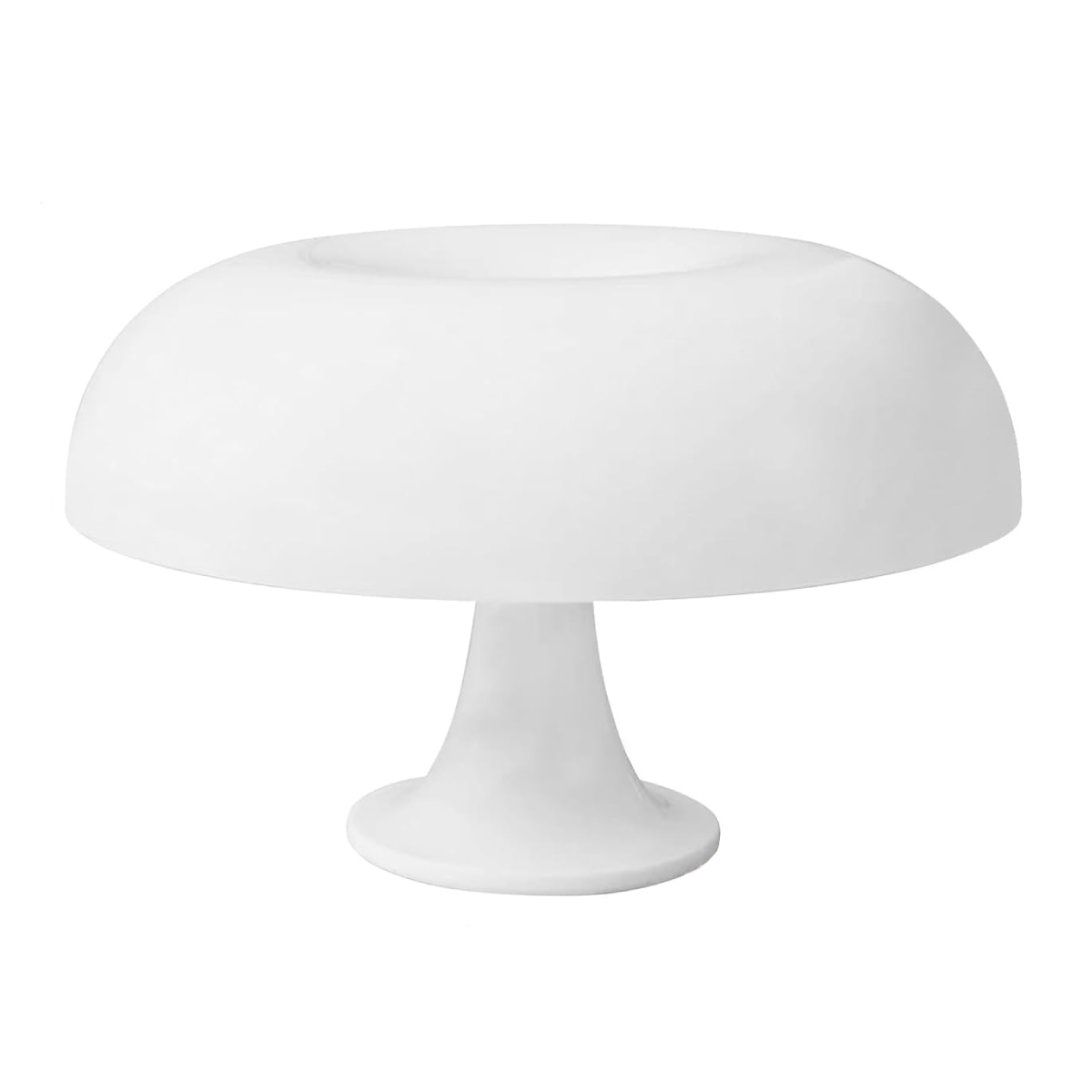 PoussesBlanches - White Mushroom LED Lamp with Bauhaus Design