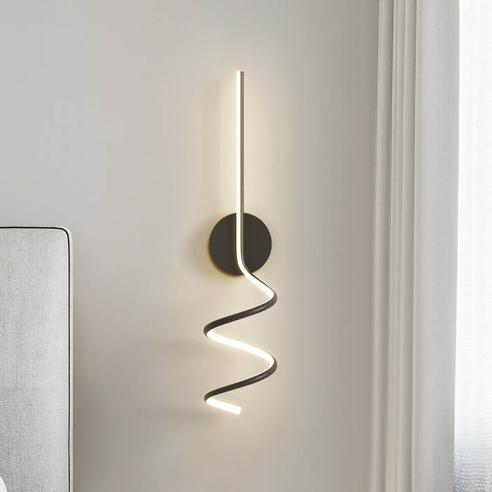GlowWave - Applique Murale LED au Design Arque Moderne