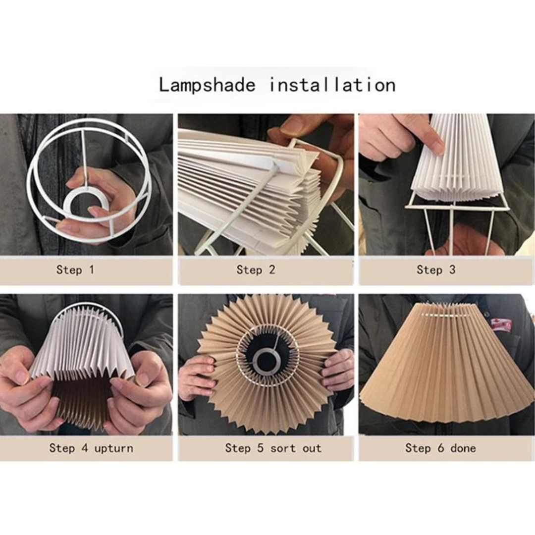 Pleat Table Lamp - Foldable LED Design Lamp for a Unique Touch