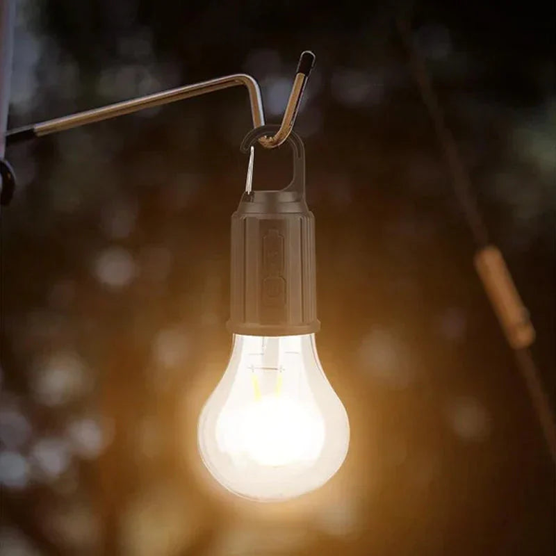 Ampoule Rétro Rechargeable - Lampe sans fil idéale pour le camping et le jardin